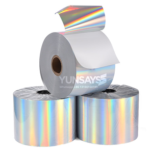 Rollo de impresora holográfica de papel adhesivo láser impermeable autoadhesivo, papel adhesivo de vinilo imprimible para impresora de inyección de tinta - Product Image 1
