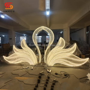 SMOOTH Large Fabric <b>Stand</b> Wedding Stage Background Decoration LED Swan <b>Backdrop</b> Arch - Product Image 3