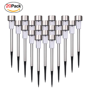 Mạnh mẽ năng lượng mặt trời LED Vườn Cổ phần ánh sáng mát trắng RGB không thấm nước thép không gỉ cảnh quan ngoài trời cho Patio đường ROHS chứng nhận - Product Image 3