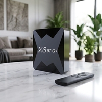 Boîtier TV intelligent XS97 Allwinner H313 Quad Core Android TV Box 4K UHD 2.4G WiFi H.265 Lecteur multimédia Décodeur pour usage domestique et hôtelier