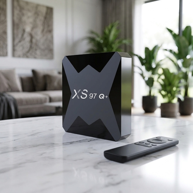 XS97 Smart TV Box Allwinner H313 Quad Core Android Tv Box 4K UHD 2.4G WiFi H.265 Media Player Set Top Box for Home & Hotel Use