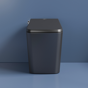 Полностью автоматический электрический биде Siphonic Flush, черный умный туалет - Product Image 4