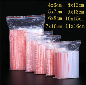 Sacs de congélation refermables de qualité alimentaire, sacs en plastique à fermeture éclair, sacs LDPE à double fermeture éclair pour aliments - Product Image 6