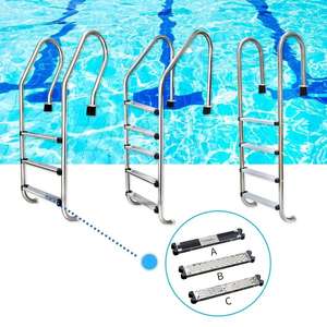 Escalera de piscina alta Water Crown 2026 de acero inoxidable 304, silla de rescate gruesa, equipo salvavidas para árbitros, accesorio - Product Image 1