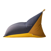 Pouf extérieur coloré Triangle pouf chaise pouf canapé rembourré mousse haute densité pour adultes dans le salon chambre