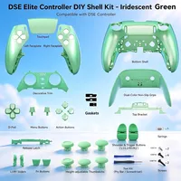 Coque complète CHARM FOCUS avec capot tactile pour boutons, compatible avec la manette PS5 Edge - Série Illusion, avec bouton HOME