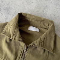 Personnalisé Zip Up Polyester Nylon Plain Entraîneurs Chasse Travail Travail Coupe-Vent Veste Hommes Avec Poche