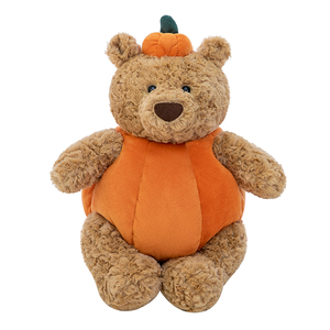 <strong>Teddy</strong> Bear Plush Doll Barcelona <strong>Pumpkin</strong> <strong>Teddy</strong> Bear Stuffed Animal Birthday Gifts Bed Pillows Bedtime Toys Toy for Kids Gifts - Product Image 1