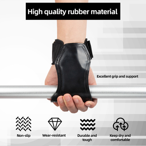 Impugnature per Mani da Palestra, Cinghie Antiscivolo in Gomma per Sollevamento Pesi, Protezioni per Palmo, Cinghie per Powerlifting - Product Image 5