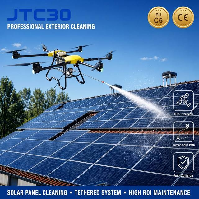 High ROI Cleaning Drone Compliance Professional High Rise Service Tethered System Commercial Partner Operational Design Tool