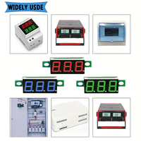 Voltmeter Digital LED DC 0.28 Inci 0-100V Penguji Tegangan Mobil Otomatis 12V Merah Hijau Biru Kuning E60