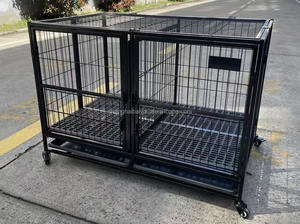 Abd depo ağır büyük köpek kulübesi katlanabilir evcil kafes 7 gün kapı teslimat lüks demir katı desen basit tarzı kutu - Product Image 6