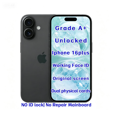 Wholesale iPhone 16 Plus 128GB Black Unlocked Smartphone A18 Chip Dual Camera USB-C Fast Shipping Wholesale Supplier