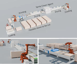 Ligne de production de carreaux flexibles en travertin souple pour panneau mural Mcm en pierre flexible imperméable et pliable - Product Image 2