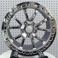 Jantes 5x114.3 de style Beadlock pour course, jantes de 22 à 26 pouces, chrome, à rayons en V, pour BMW, Land Rover, Rolls-Royce, Nissan, Cadillac CTX-V