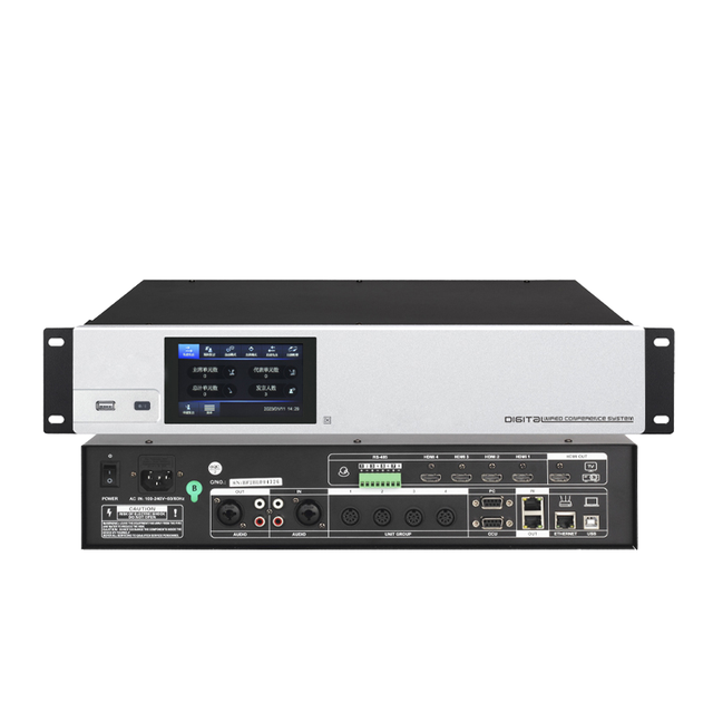 Professional Meeting Room Discussion Video Tracking Camera Audio Video Wired Digital Conference System