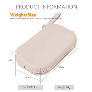 Pochette en silicone pour bonbons, fermeture éclair lisse, poignée souple, étui pour écouteurs, organiseur de portefeuille, trousse de maquillage personnalisée, sac de voyage pour cosmétiques - Product Image 4
