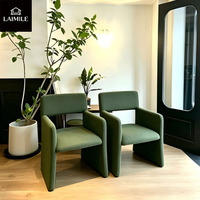 Fauteuil de salle à manger de style art contemporain, structure solide, chaise d'appoint rembourrée pour maison, villa, café, mobilier contractuel