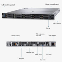 Serveur compact en rack 1U R650, SSD NVMe, virtualisation VMware, VDI, prêt pour l'infrastructure cloud