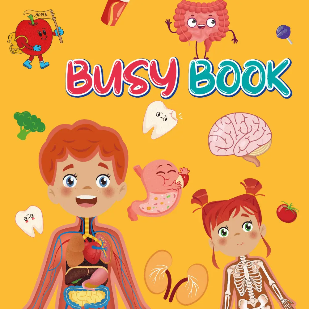 幼児のためのキッズボディパーツブック創造的なpershool学習ブック幼児のための人体解剖学の本