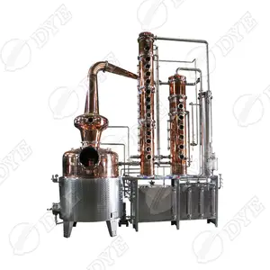 Kolom pewarna distilasi Vodka Rum pembuat mesin minuman whisky peralatan pemercik