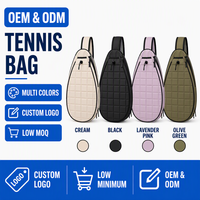 Sac de raquette de pickleball et de tennis léger avec bandoulière, sac à dos matelassé pour la gym et les activités de plein air