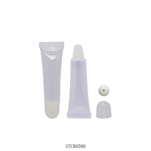 Custom Logo 15ml Lip Gloss <b>Tubes</b> Transparent <b>Plastic</b> Squeeze <b>Tubes</b> for Cosmetic Packaging - Product Image 2