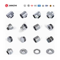 Jianzhi Irrigation fonte matériel Gb galvanisé 3 voies raccords de tuyauterie en métal connecteur coude pour système de gicleurs d'incendie