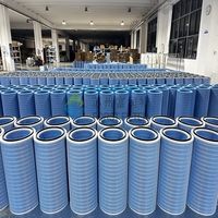 Filtre Nano Micro Bleu Activé HEPA pour Boîte de Purificateur d'Air pour Usines au Charbon et Fournitures de Filtre d'Incinération des Déchets