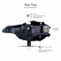12V 35W 4600 Lumens for Chevrolet Camaro SS Headlights 2018-2022 Models
