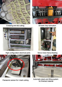 MB-980 tự động cuộn thức ăn nhăn chết máy cắt các tông sóng in chết máy cắt - Product Image 6