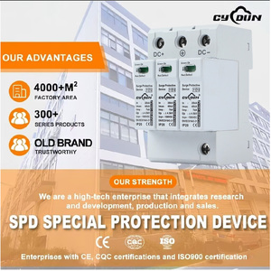 Dispositif de <span class=keywords><strong>protection</strong></span> contre les surtensions 4P T2 2024, prix compétitif, <span class=keywords><strong>protection</strong></span> contre les surtensions 40A, <span class=keywords><strong>protection</strong></span> contre la foudre triphasée, certifié CE - Product Image 3