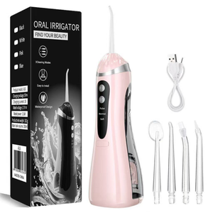 Flosser de agua <span class=keywords><strong>dental</strong></span> inalámbrico Mini diseño portátil IPX6 <span class=keywords><strong>Irrigador</strong></span> oral de carga USB a prueba de agua - Product Image 6
