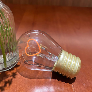 Toptan Şarj Edilebilir LED Edison Ampuller, Noel Tatili Perakende Bar Cafe Dekoru için Neon Filament Karikatür Çan Dekor Işıkları - Product Image 4