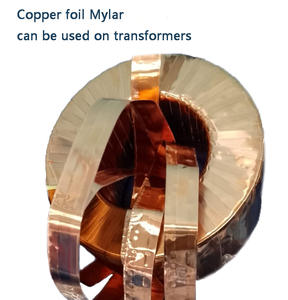 Prix usine cuivre Mylar câble à bande étroite blindage Type feuille de cuivre laminé avec film PET pour accessoires électroniques - Product Image 4