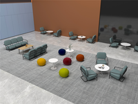 Design élégant, cadre en métal, mousse à mémoire épaisse, Style moderne, unique, chaise de canapé de loisirs pour réception de café
