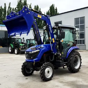 25hp 30hp 45hp 50 HP 4WD petit tracteur agricole avec chargeur frontal équipement agricole avec pièces de rechange de tracteur mahindra