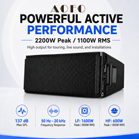 AOFO HDL-30A Altavoz Profesional de Línea Activa, Sistema de Sonido PA con Doble Imán de Ferrita de 10 Pulgadas, 2200W, Portátil