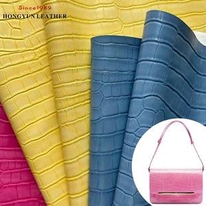 Pelle Sintetica PU Personalizzata Resistente con Motivo a Coccodrillo Impermeabile Ecologica Texture a Scacchi Effetto Pietra per Borse e Scarpe - Product Image 1