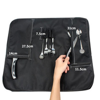 Kit Alat Pisau Koki Portabel Tas Penyimpanan Pisau Pelajar Makanan Barat Tahan Air dan Tahan Aus Tas Pisau Set Pisau