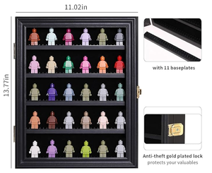 Vitrine pour figurines, boîte de présentation pour objets de collection, présentoir mural pour figurines, vitrine pour petits objets, étagères amovibles - Product Image 2