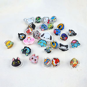 Großhandel Custom UV Printed Clear Cute <span class=keywords><strong>Mini</strong></span> Laser Cut Acryl Schuh Charms Zubehör Schuh Pin für die Dekoration - Product Image 2