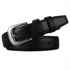 Cinturón de Cuero Vacuno Vintage Delgado y Casual para Mujer, Hebilla de Aleación, Logotipo Personalizado, Venta al Por Mayor de Fábrica - Product Image 2