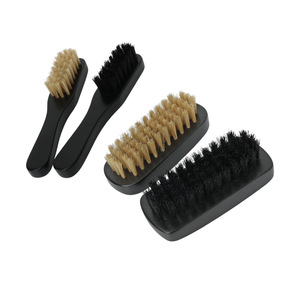 <b>Shoe</b> Brush Set 2 Pieces Horse Hair <b>Soft</b> Bristle For <b>Shoe</b> Cleaning And Dust Removal Modern Simple Design - Product Image 4