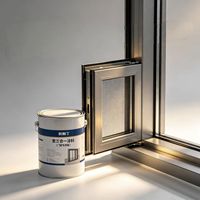 Peinture acrylique multifonctionnelle anti-explosion pour portes et fenêtres et revêtement mural anti-explosion pour bâtiments, résistance au feu 2h