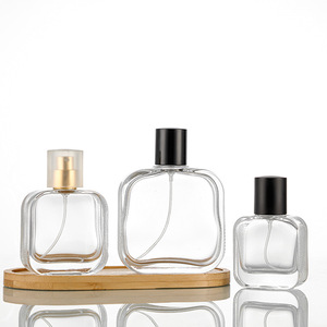 Flat Square Crocodile <b>Perfume</b> <b>Bottle</b> Transparent Glass Refillable Spray <b>Bottle</b> Premium Portable Cosmetic <b>Sample</b> Empty Container - Product Image 4