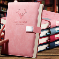 Journal d'étudiant professionnel A5 Journal en cuir avec logo personnalisé et reliure thermique à boucle