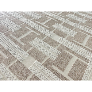 <span class=keywords><strong>Tappeto</strong></span> Decorativo di Lusso in Lana Neozelandese e Seta di Bambù, Annodato a Mano, Stile <span class=keywords><strong>Moderno</strong></span> Wabi Sabi, <span class=keywords><strong>Beige</strong></span> Neutro, Geometrico Greco - Product Image 3