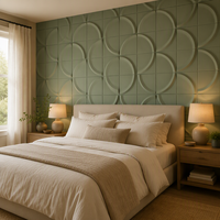 Paneles Acústicos Curvos Orgánicos 3D Modernos al por Mayor de Fábrica, Decoración de Pared de Fibra de Poliéster Personalizable OEM para Sala de Estar y Hotel