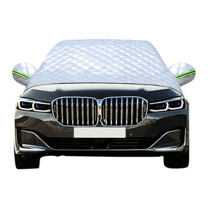 Housse <span class=keywords><strong>de</strong></span> protection pare-brise en coton, imperméable et personnalisée, pour la glace et la <span class=keywords><strong>neige</strong></span>, couleur noire - Product Image 1